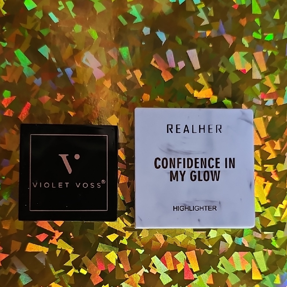 Violet Voss & RealHer Highlighters Duo - Black & White Packaging